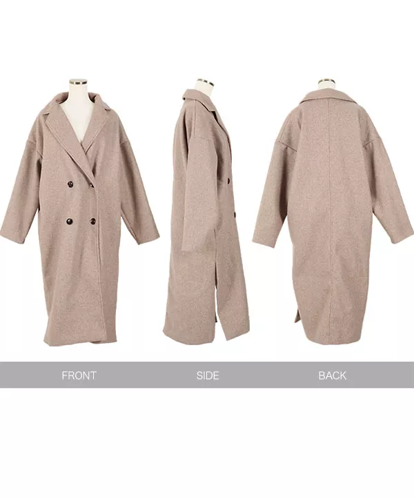 フェイクメルトンダブルコート [K1007] - レディースファッション通販