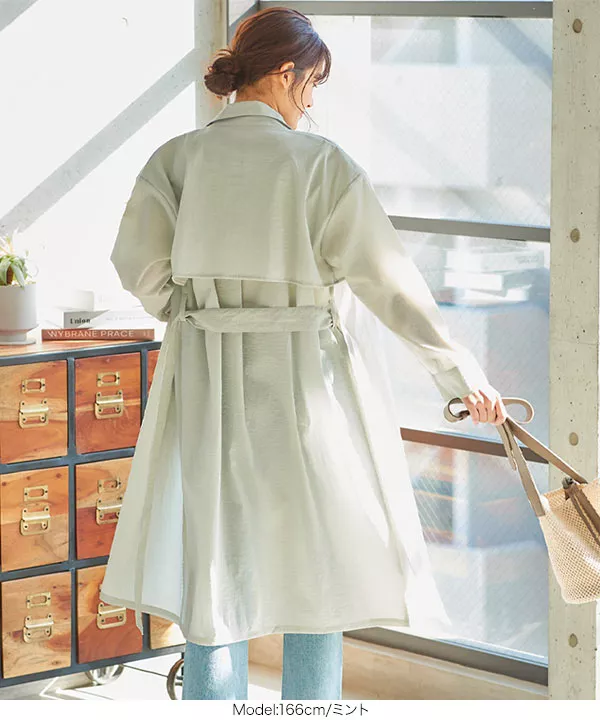 シアートレンチコート [K1024] - レディースファッション通販 神戸