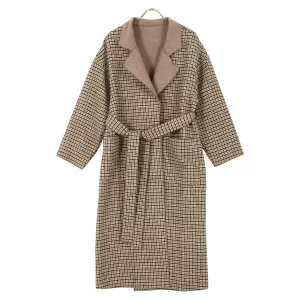 ZARA - ZARA ベルト付きウールコート Sサイズ ブラウンの通販 by