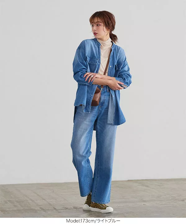 デニムシャツジャケット [K1106] - レディースファッション通販 神戸