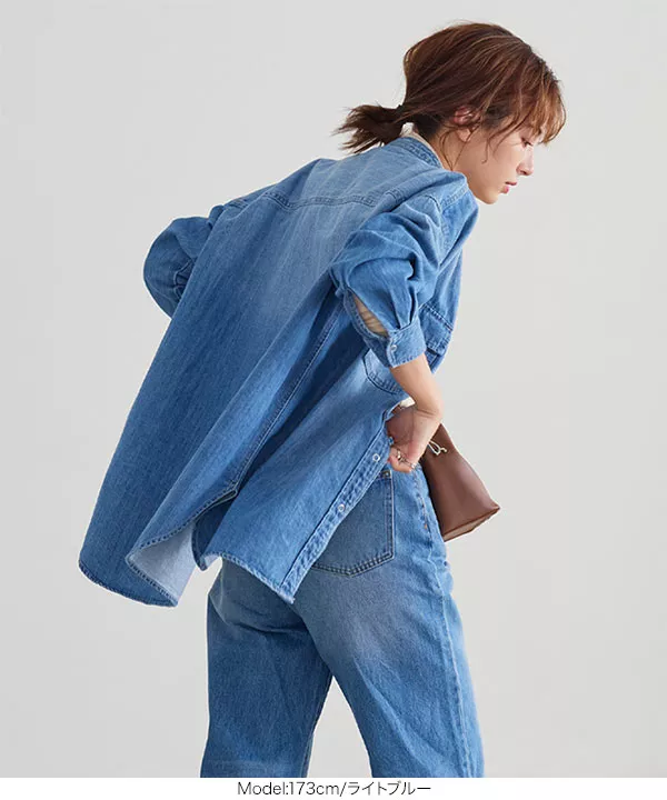 デニムシャツジャケット [K1106] - レディースファッション通販 神戸