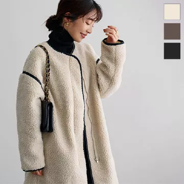 パイピングボアコート [K1127]