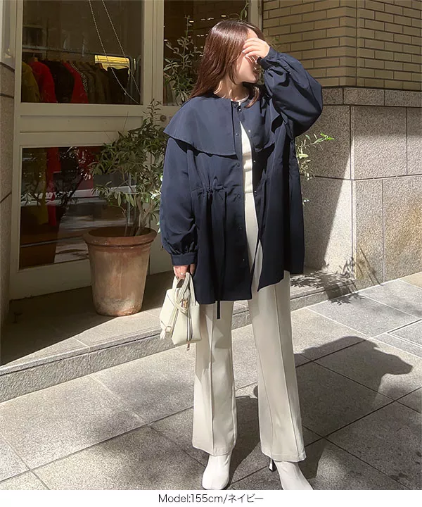 襟取り外し可能マウンテンパーカー [K1195] - レディースファッション