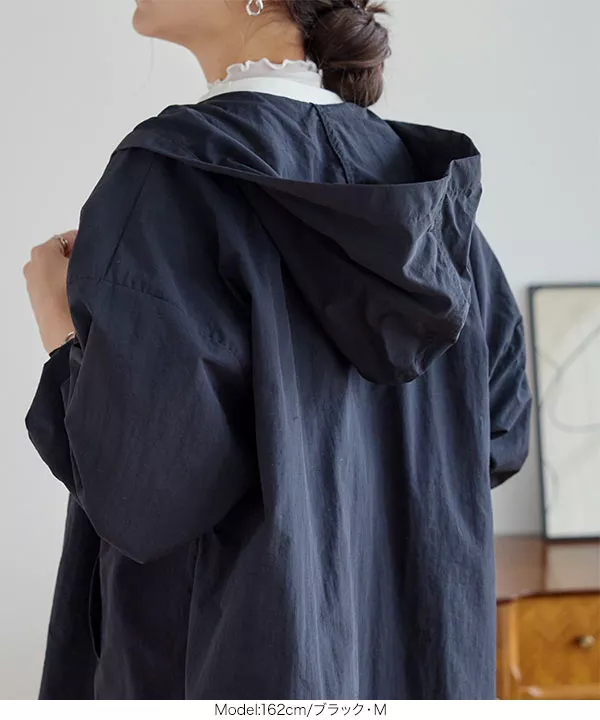 選べる2サイズ ボリュームスリーブビッグシルエットマウンテンパーカー