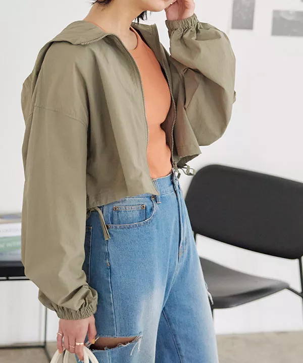 ショート丈マウンテンパーカー [K1217] - レディースファッション通販