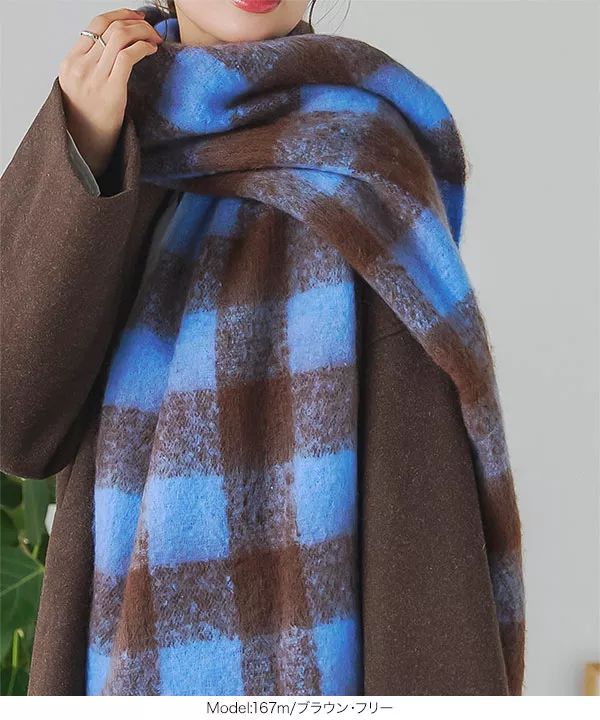 ニットスヌード付きノーカラーコート[K1268] - レディースファッション