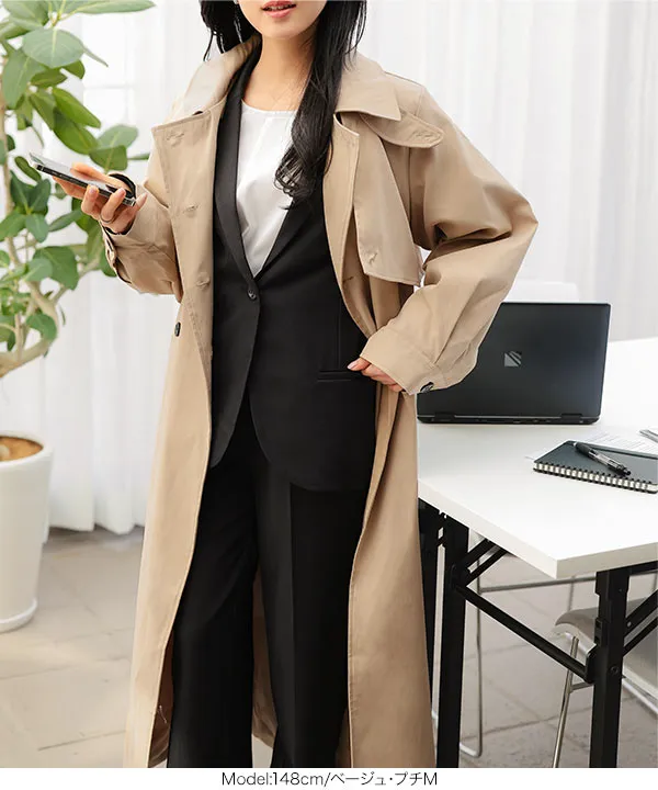 Petitle / プチレ ] ロングトレンチコート [K1288] - レディース