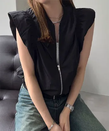 シャーリングベスト [K1363] 　