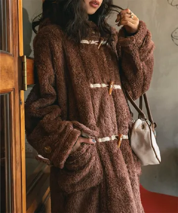 00s 希少 TRALALA ファーフード ハートチャームニットブルゾン 姫カジ Far Thermal Zip Hoodie – YZ