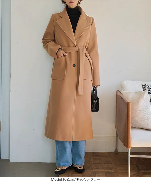 ベーシックロングコート [K1388] - レディースファッション通販 神戸