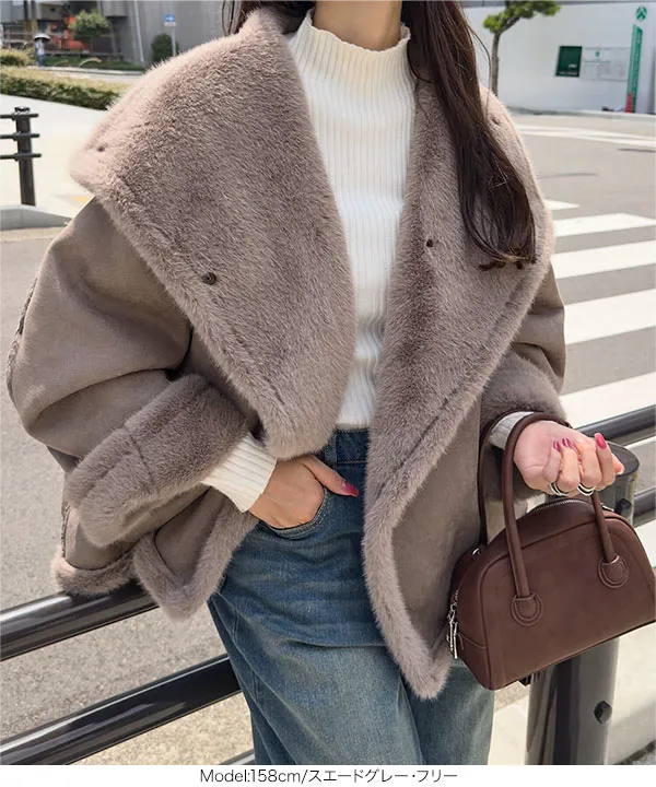 ファー裏地ドロップコート [K1401] - レディースファッション通販 神戸
