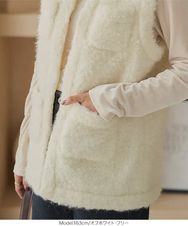 シャギーツイードジレ [K1406] - レディースファッション通販 神戸