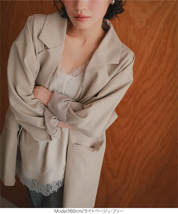 ESCADA♡Laurel♡タグ付き未使用♡テーラードジャケット 42 セール】ふわり纏うだけで上品見え。2wayシャギーダブルビックカラー