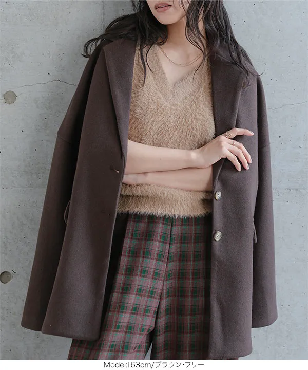 フェイクウールbigジャケット [K1474]| 2026AW先行受注アイテム！20%OFFクーポン＆送料無料  8/12(水)12:00~8/18(火)12:00まで