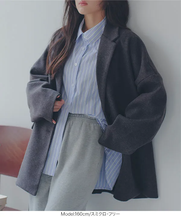 フェイクウールbigジャケット [K1474]| 2026AW先行受注アイテム！20%OFFクーポン＆送料無料  8/12(水)12:00~8/18(火)12:00まで