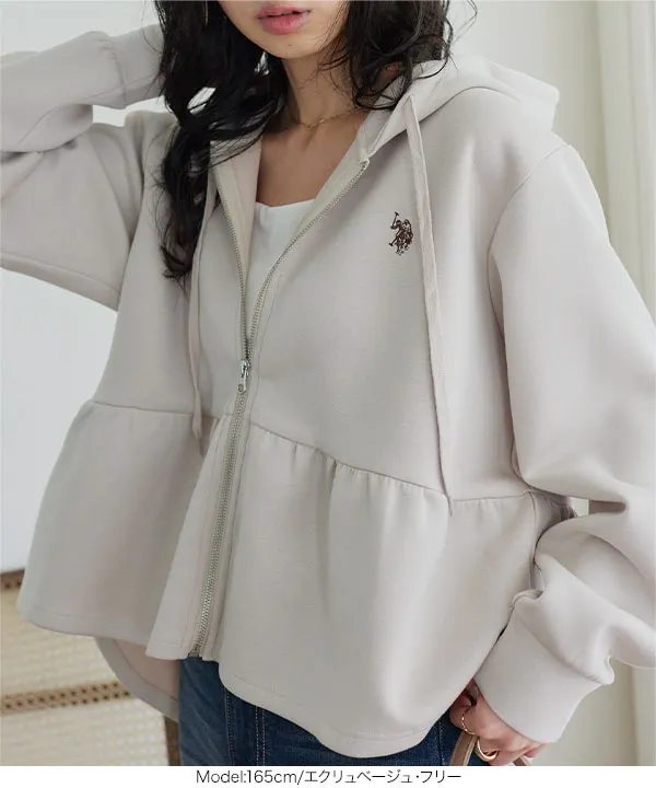 [ U.S. POLO ASSN. ]  ぺプラムダイバーパーカー [K1475]| 大好評につき送料無料！