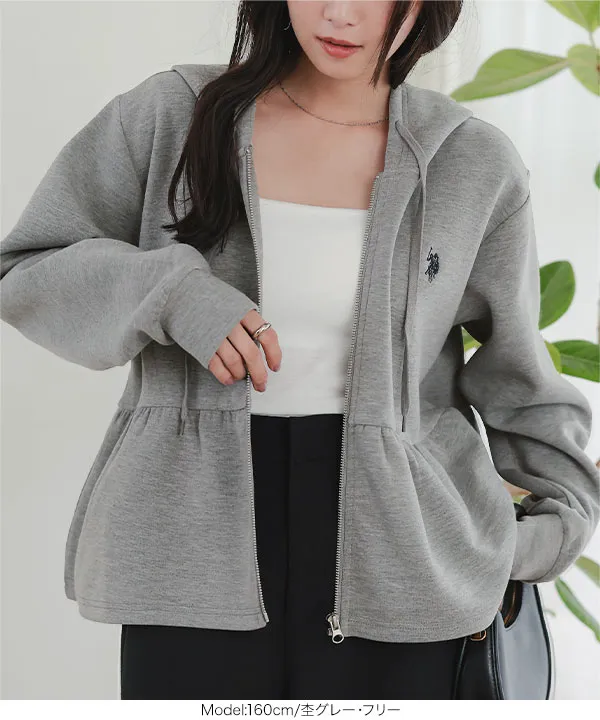 [ U.S. POLO ASSN. ]  ぺプラムダイバーパーカー [K1475]| 大好評につき送料無料！