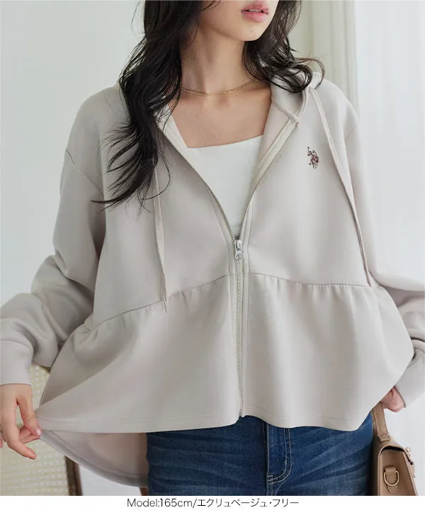 [ U.S. POLO ASSN. ]  ぺプラムダイバーパーカー [K1475]| 大好評につき送料無料！