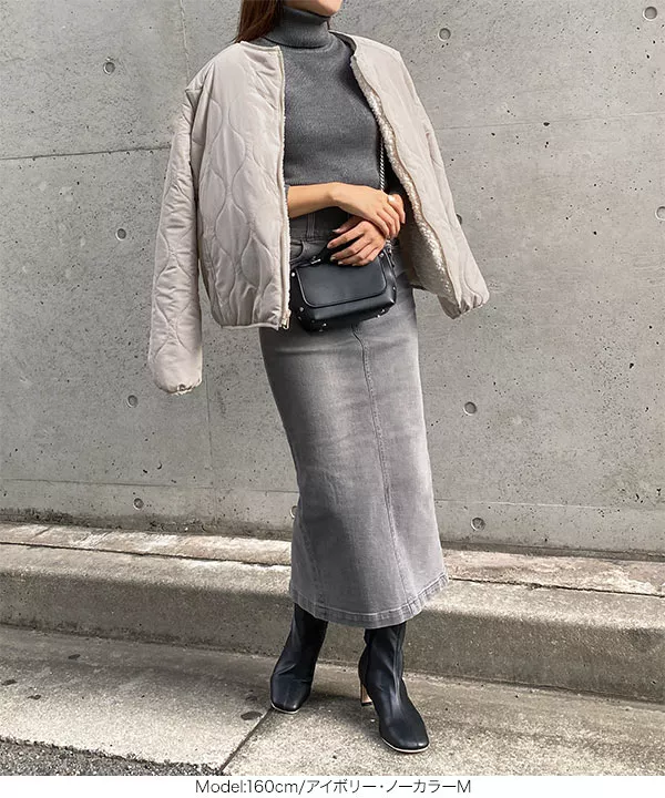 選べる2タイプ リバーシブルショートブルゾン [K77H] - レディース