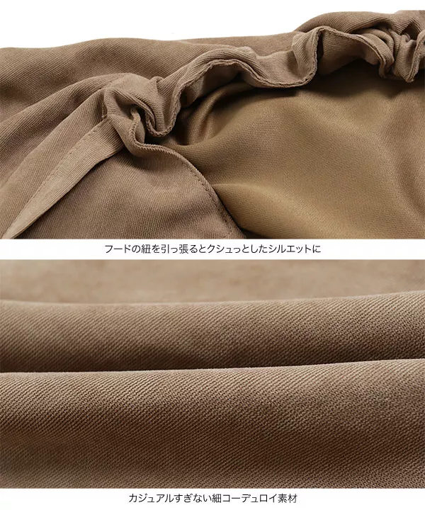 フーディ付きライトブルゾン [K848]