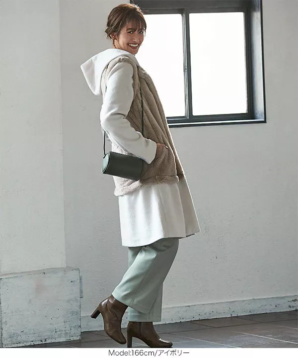 メニーウェイファー切替フーディコート [K887] - レディース