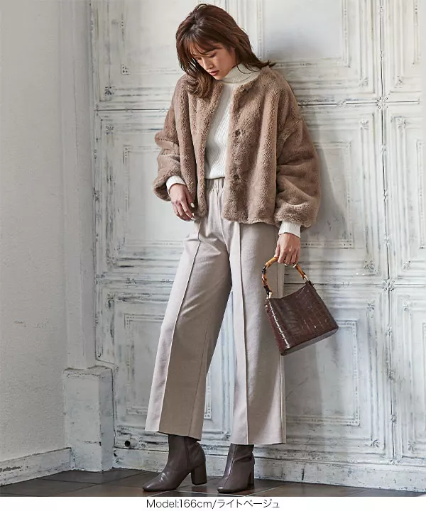 【タグ付新品】TORUGATO グラジュアリーエコファーコート タグ付新品】TORUGATO グラジュアリーエコファーコート 乗りこなせ