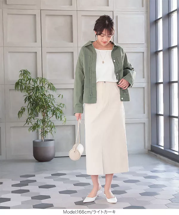 MARC JACOBS LOOK スエード調ジャケット カーキ 4 M相当 上品 豪華で新しい LOOK JACOBS MARC スエード調ジャケット ストレッチ