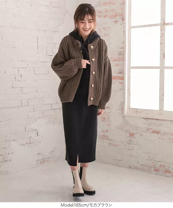 ハンドタッチニットカーディガン[K965] - レディースファッション通販