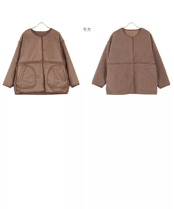 美品✩本物✩リバーシブル✩ムートンコート✩柔らか✩ツルツル革✩軽い