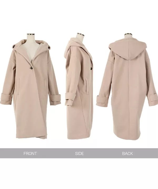 RUIRUE BOUTIQUE レディース ロングコート ウールコート ウール