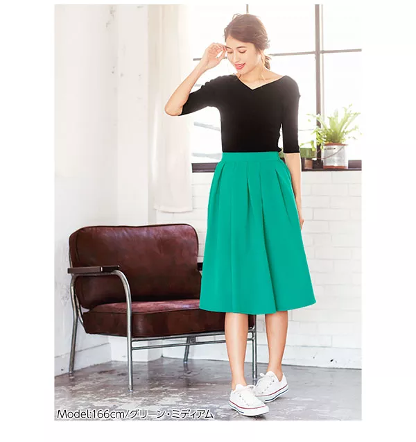 タックフレアスカート [M1813]