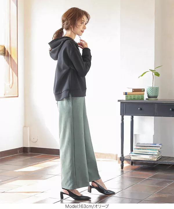 フェイクスエードストレートロングパンツ [M2335]