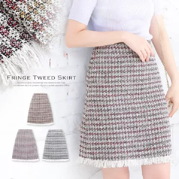 フリンジツイードスカート [M2412]