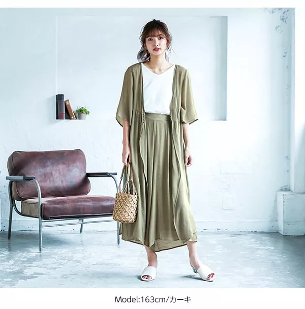 楊柳フレアスカンツ [M2482]