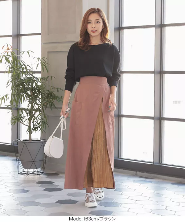 専用　スカート2点 2WAYフリルベルト付きアシメプリーツスカート