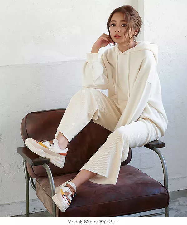 コーデュロイタッチワイドパンツ [M2603] - レディース