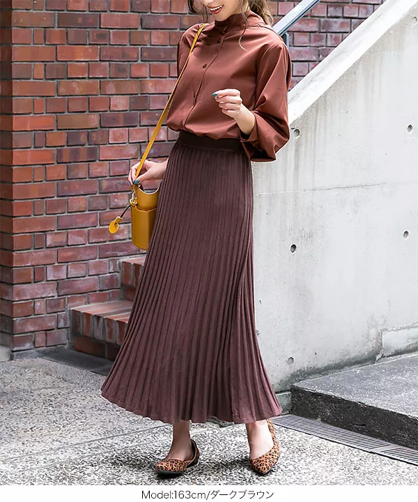 ニットプリーツスカート [M2608] - レディースファッション通販 神戸