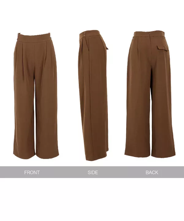 ウエストボタンリボンパンツ [M2643]