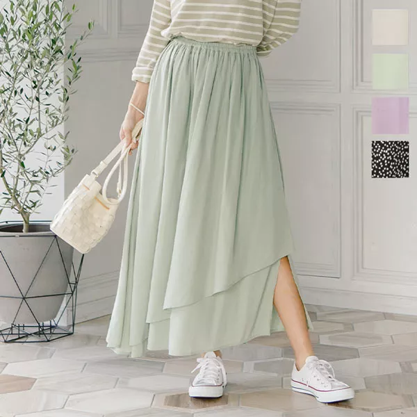エスカルゴサテンスカート [M2777] - レディースファッション通販 神戸