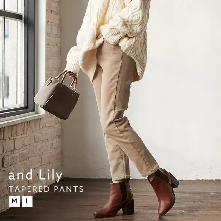 【裏起毛】ストレッチテーパードパンツ [M2786]