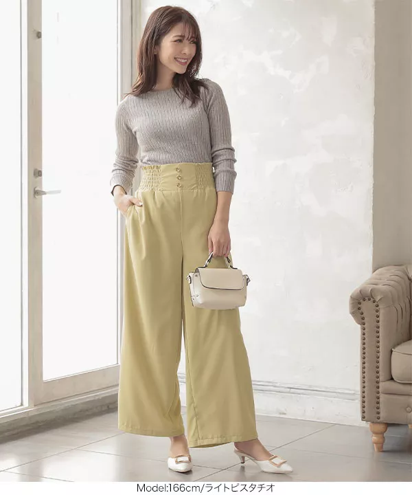 トルネードマート Mサイズ ベージュ フレアパンツ フロントボタン トルネードマート Mサイズ ベージュ フレアパンツ フロントボタン