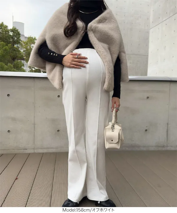 マタニティパンツ 産後まで使える！マタニティサイズリラックスパンツ（マタニティ