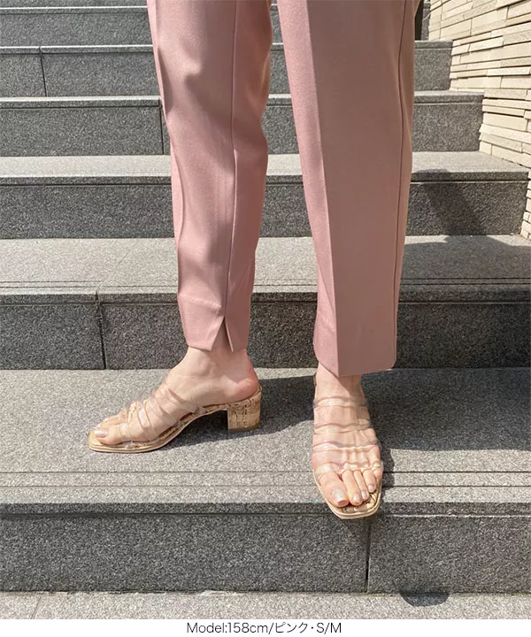 [ Nagisaさんコラボ ]ポケットフリル付きテーパードパンツ [M2835]