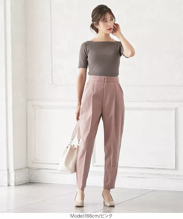 起毛ツイルテーパードパンツ [M3039] - レディースファッション通販