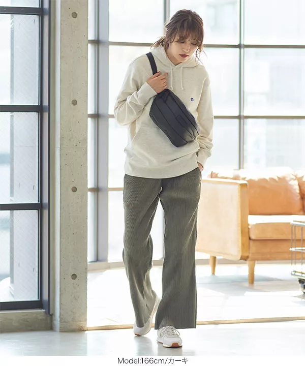スウェードプリーツパンツ [M3065]