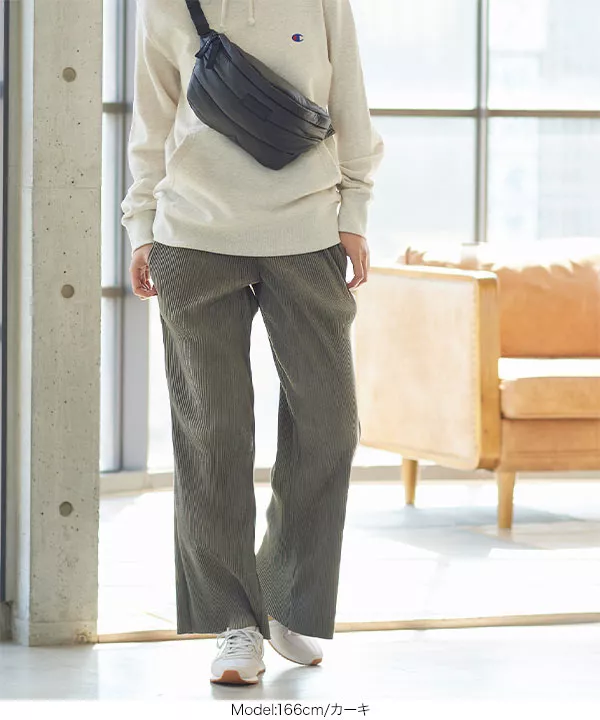 スウェードプリーツパンツ [M3065]