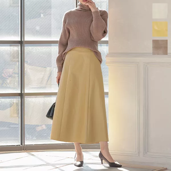 フェイクレザースカート [M3074] - レディースファッション通販 神戸