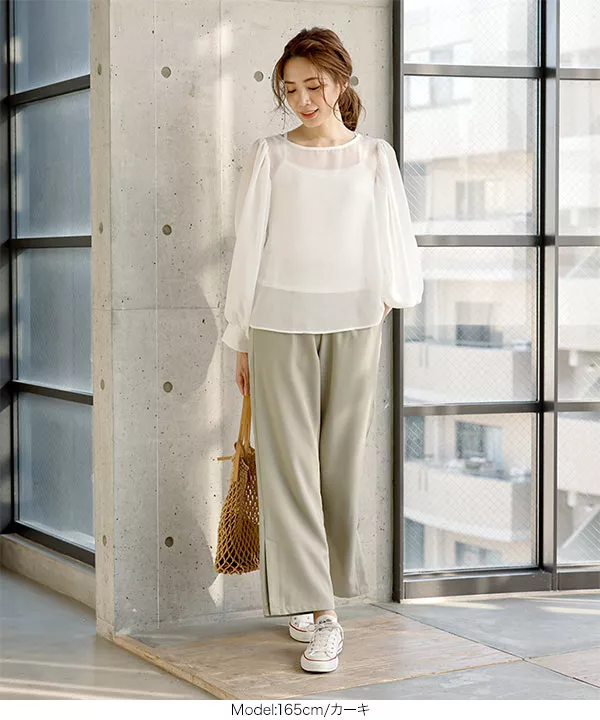 パンツ Makk 日本製遠州ヴィンテージツイル1タックイージーカーブパンツ