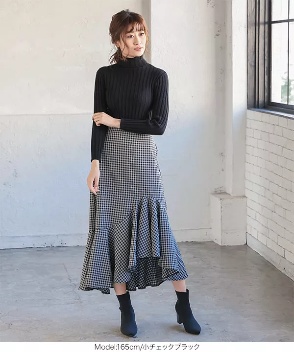 MACHATT マチャット　アシメフリルスカート MACHATT マチャット アシメフリルスカート