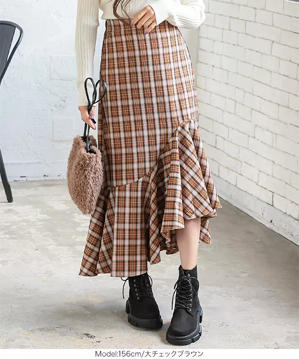 MACHATT マチャット　アシメフリルスカート 新品】アシメフリルスカート／マチャット Black